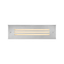 Hinkley 12V LED Louvered Brick Frosted Lens Step Light