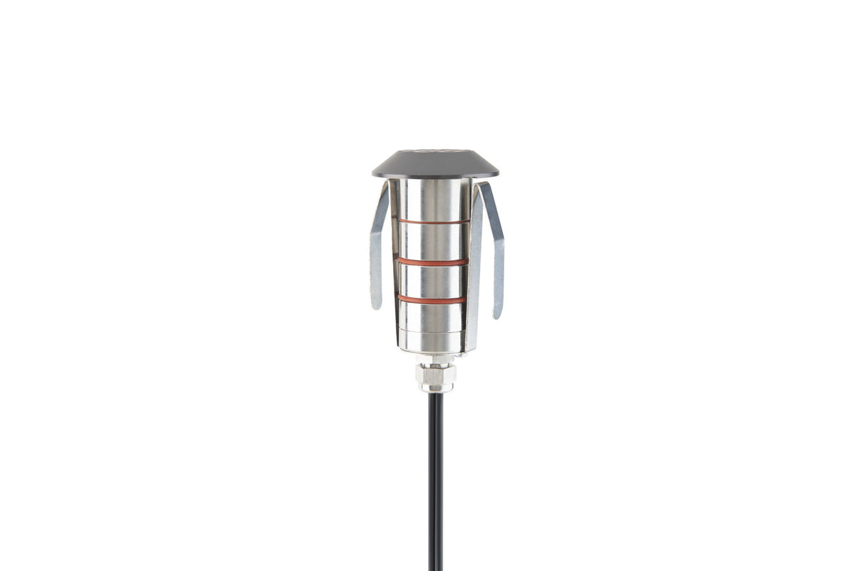WAC 1" LED Edge Louver Recessed Round Inground Landscape Light