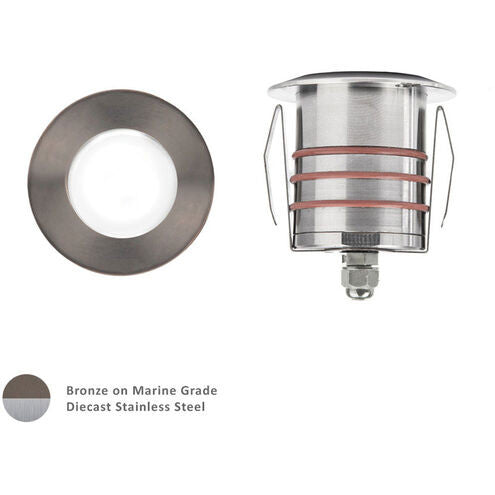 WAC 9V/15V LED Stealth Beam Recessed Round Landscape Light
