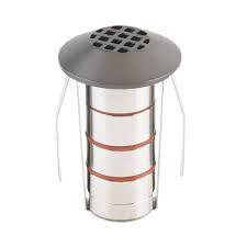 WAC 1" LED Edge Louver Recessed Round Inground Landscape Light