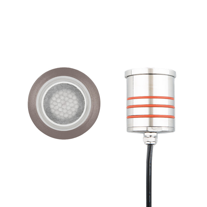 WAC 9V/15V LED Slim Hex Louver Inground Landscape Light