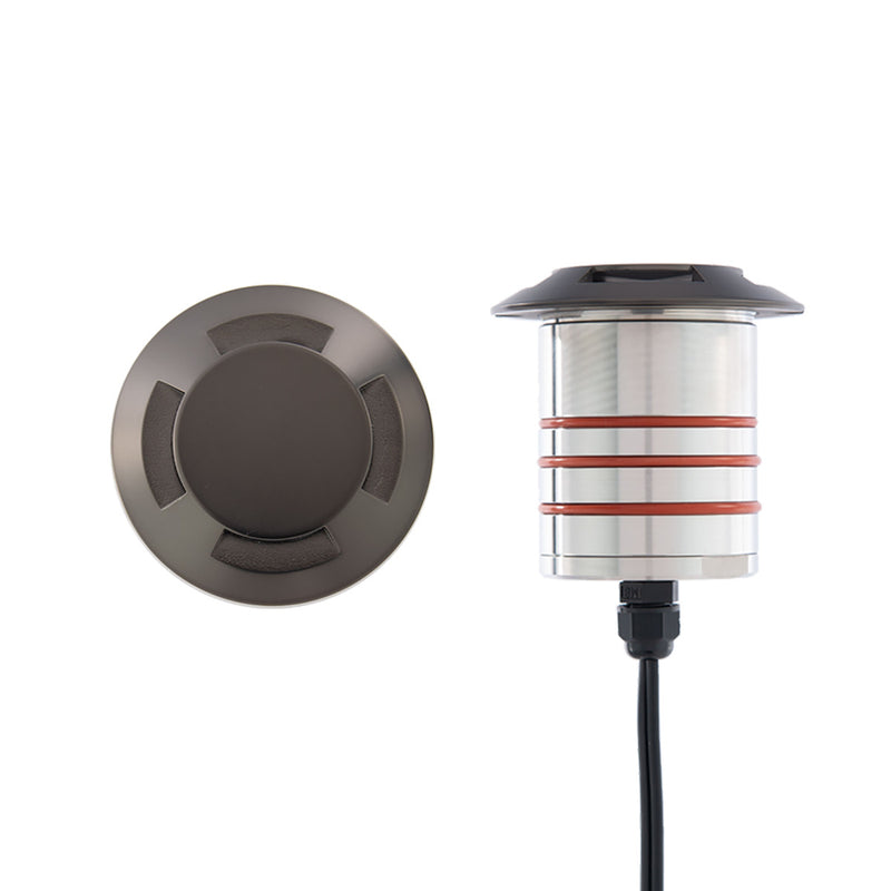 WAC 2" LED Aim Glow Round Quad Directional Landscape Light