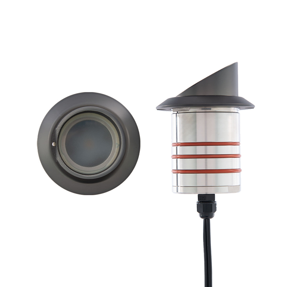 WAC 2" LED Edge Safe Recessed Round Shroud Inground Landscape Light