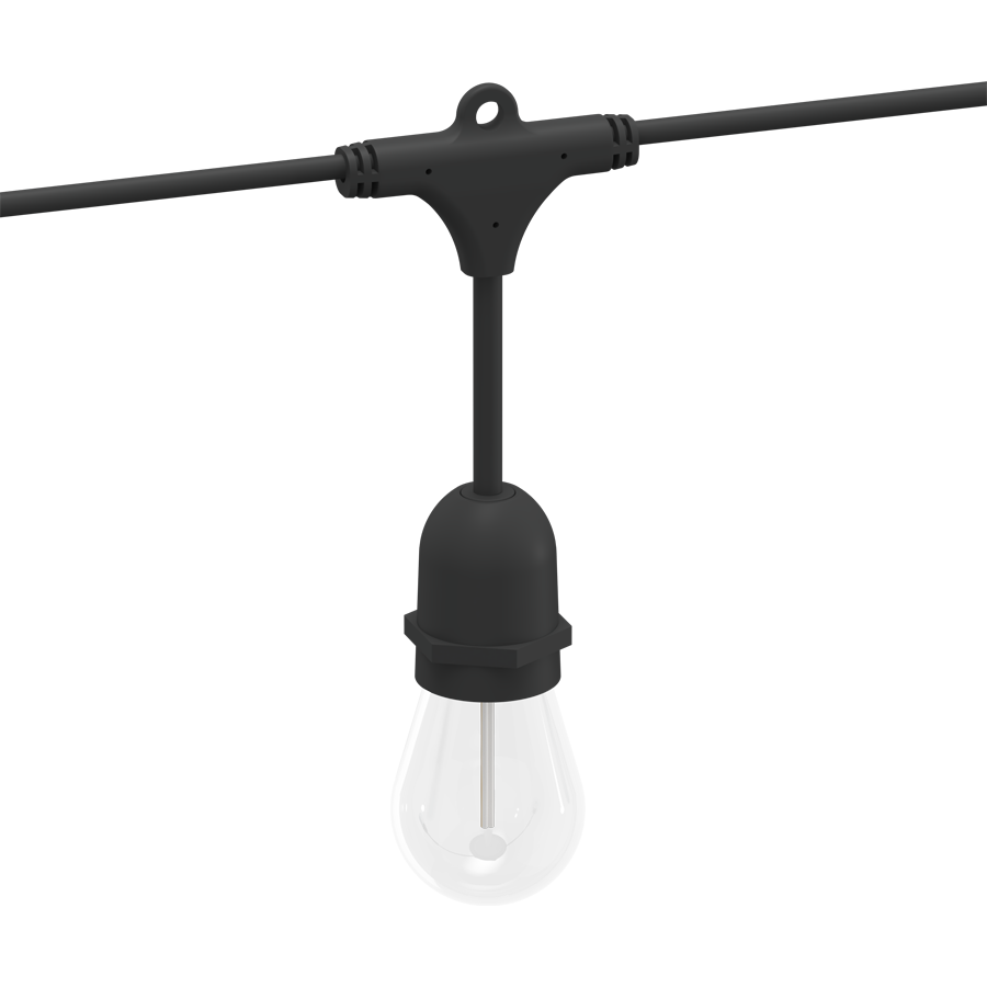 RAB GLW 50 ft Smart LED String Lights — RGBW or Tunable White