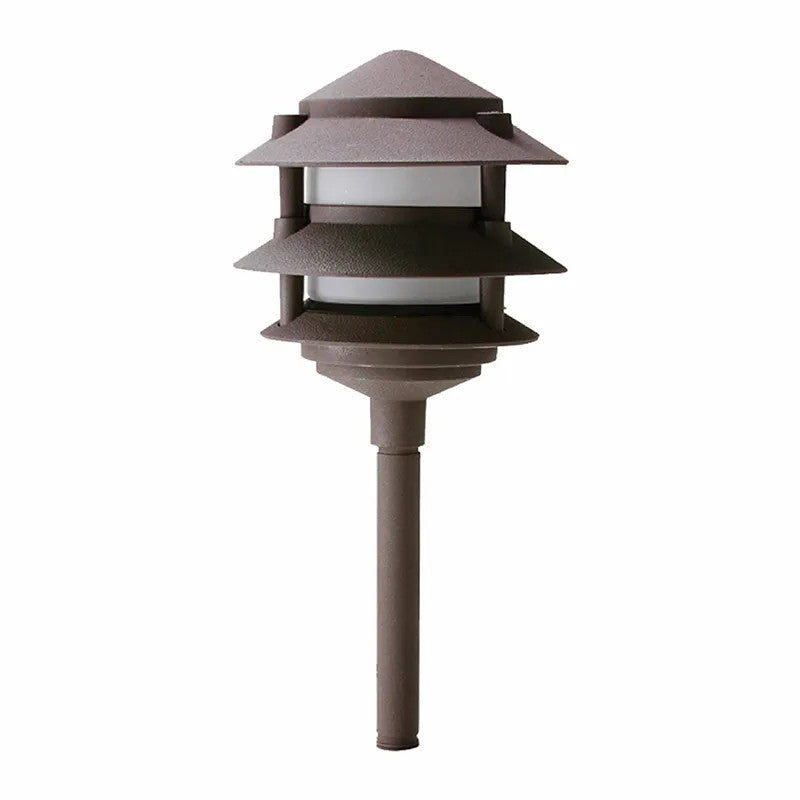 Westgate 12V LED Die-Cast Aluminum-Powder Coated Pagoda Path Light