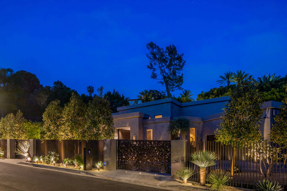 Tower Road landscape lighting project, photo 1 of 5