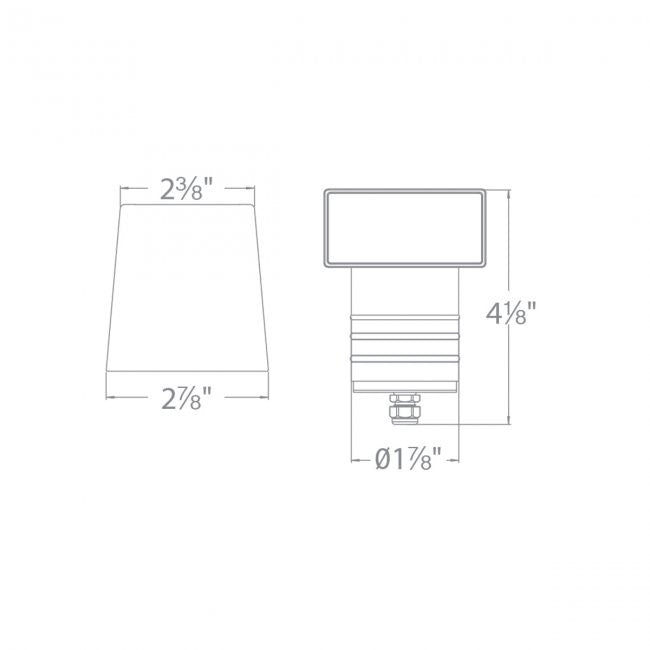 WAC 2" LED Guard Lite Recessed Round Hood Inground Light