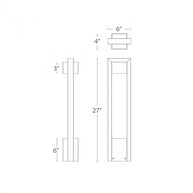 WAC LED Prime Line Archetype Outdoor Bollard Light
