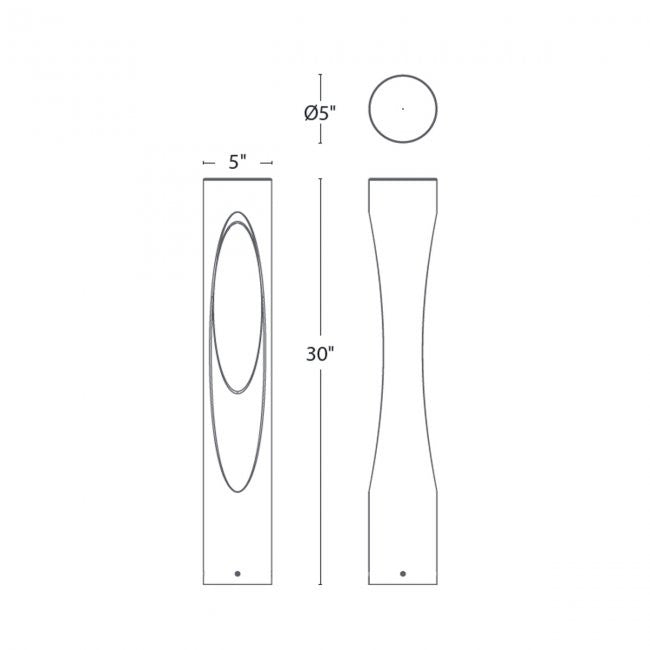 WAC LED Scoop Beam Outdoor Bollard Light