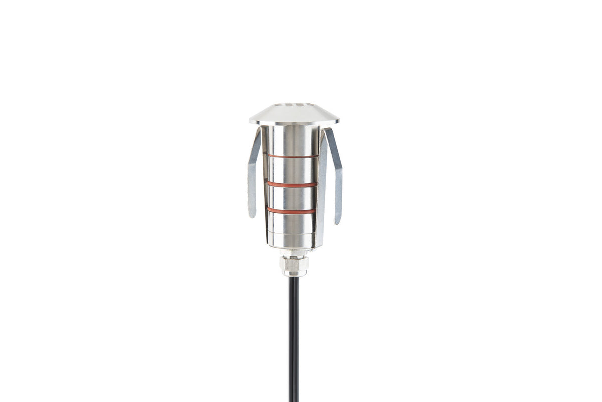 WAC 1" LED Edge Louver Recessed Round Inground Landscape Light