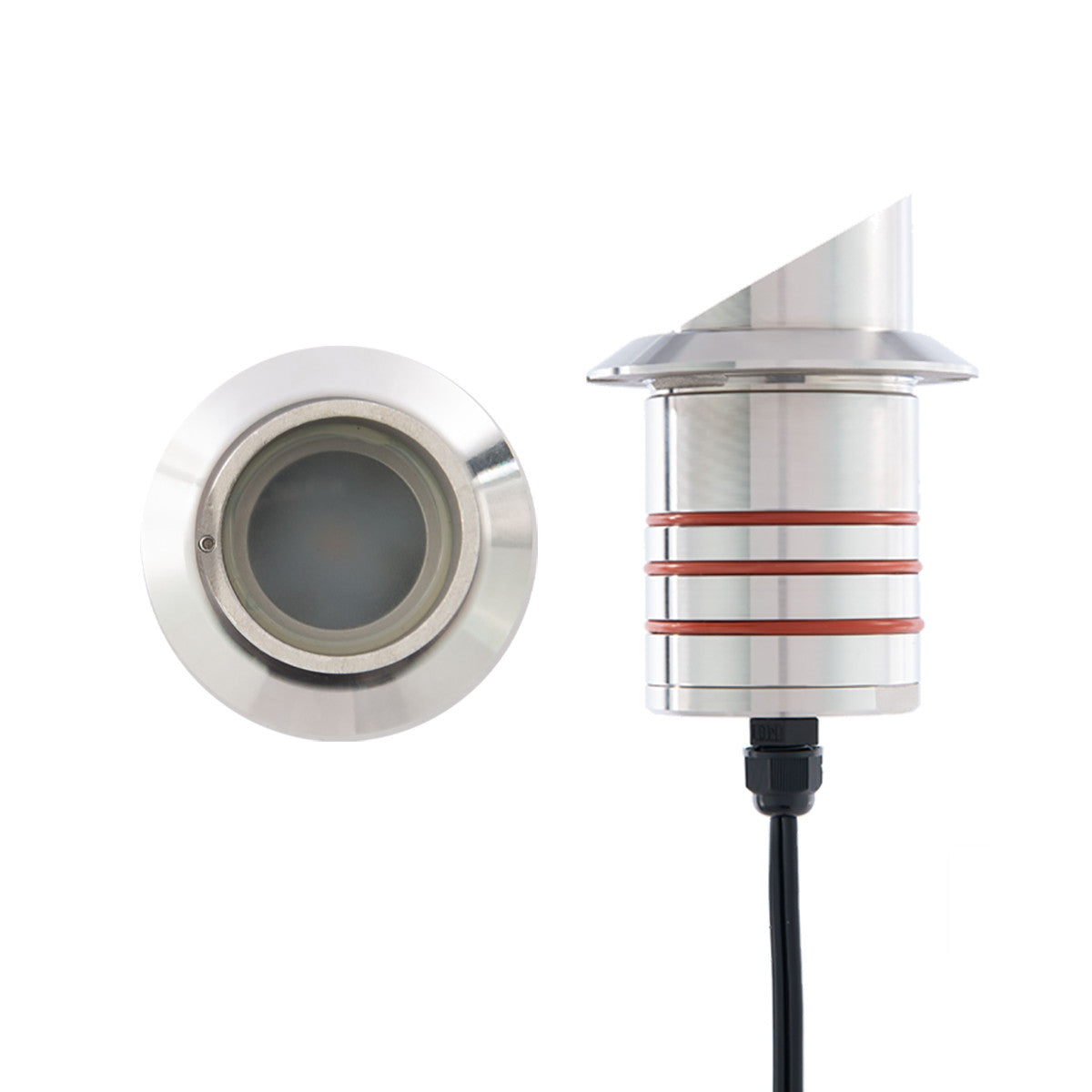 WAC 2" LED Edge Safe Recessed Round Shroud Inground Landscape Light