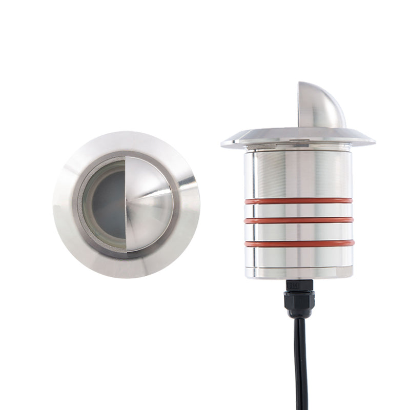 WAC 2" LED Flow Beam Recessed Round Scoop Inground Landscape Light