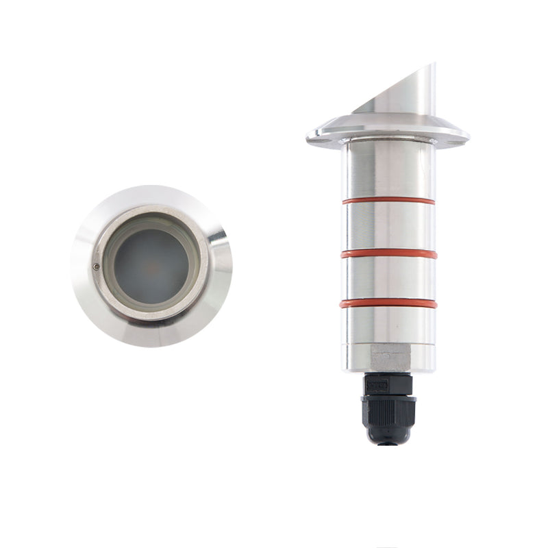 WAC 1" LED Edge Shield Recessed Round Shroud Inground Landscape Light